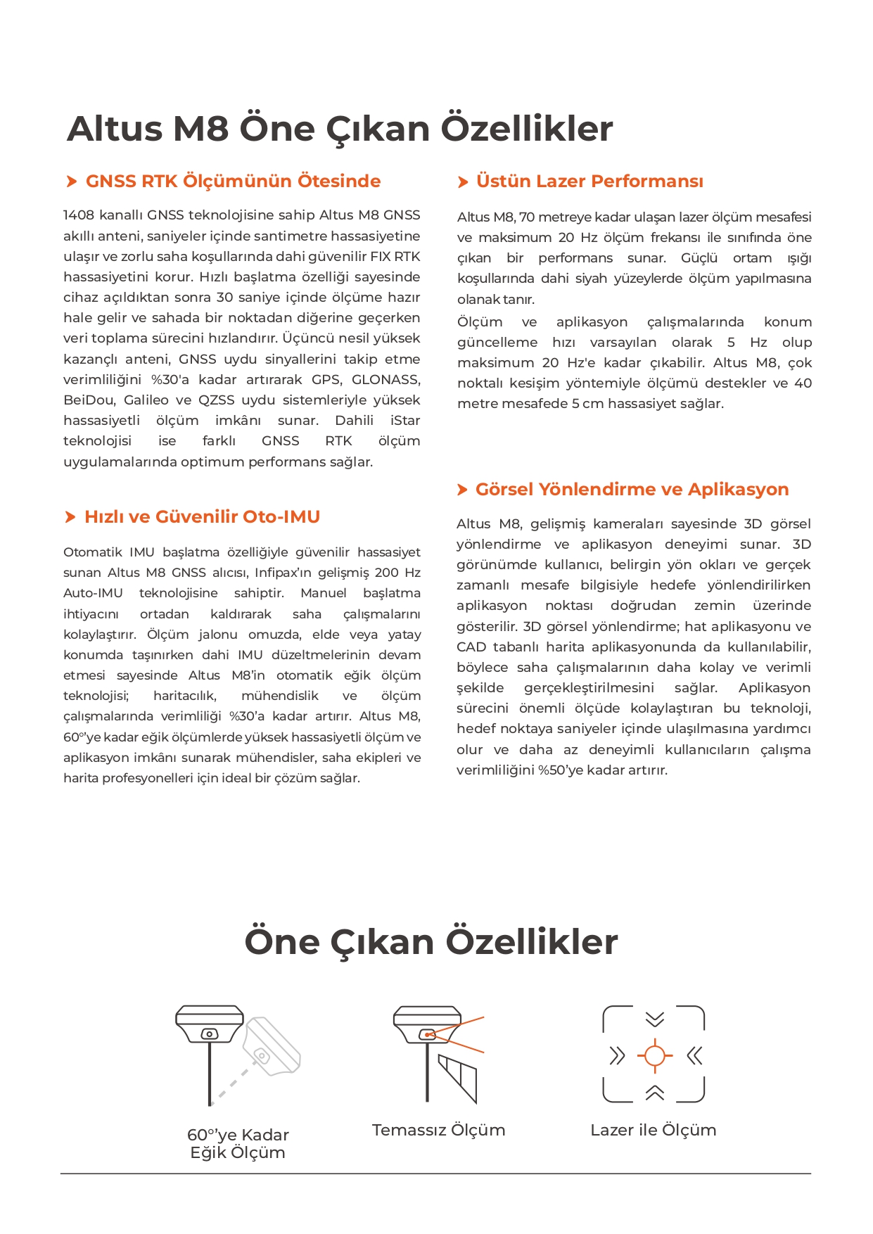 Altus M8 Lazerli Çift-Kameralı GNSS - Görsel 5